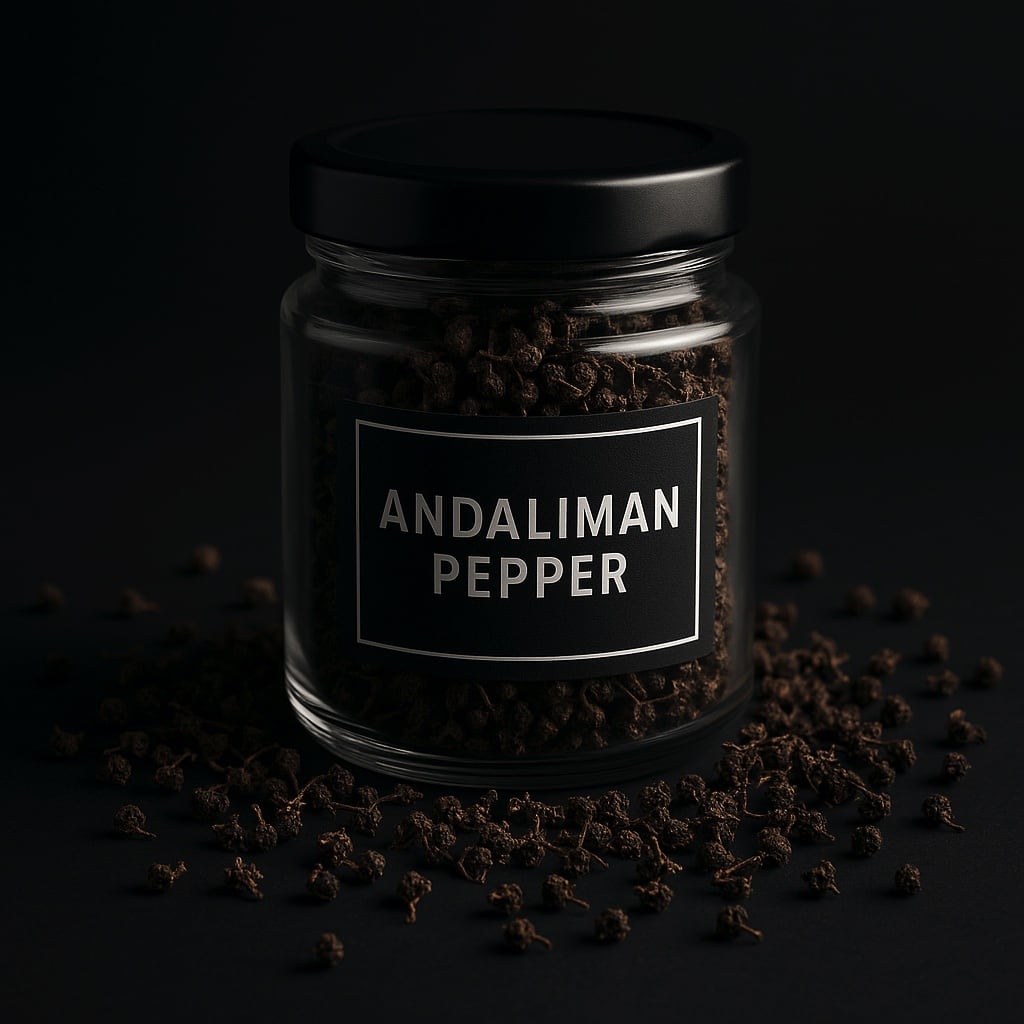 Andaliman Pepper - vzácné indonéské koření ve sklenici
